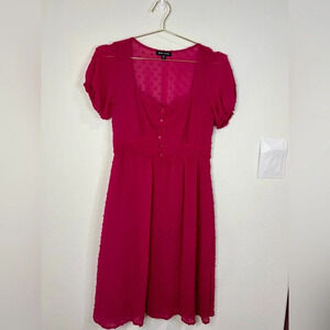 🆕 Max + Ash Cranberry Dress with Button Front